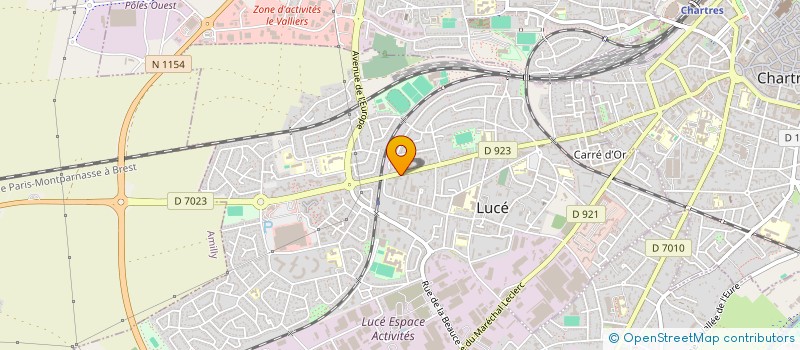 localisation de l'entreprise MADAME NATHALIE AUBRY à LUCE