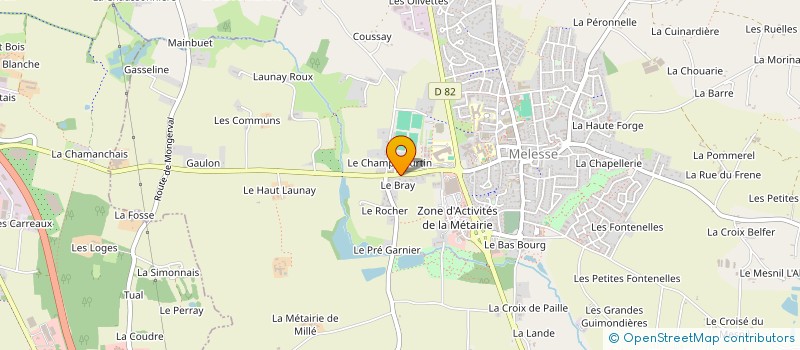 localisation de l'entreprise MADAME NATHALIE AUDEBAUD  MELESSE