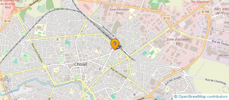 localisation de l'entreprise MADAME NATHALIE AUDET à CHOLET