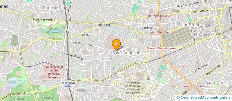 localisation de l'entreprise MADAME NATHALIE AUGUY  BORDEAUX