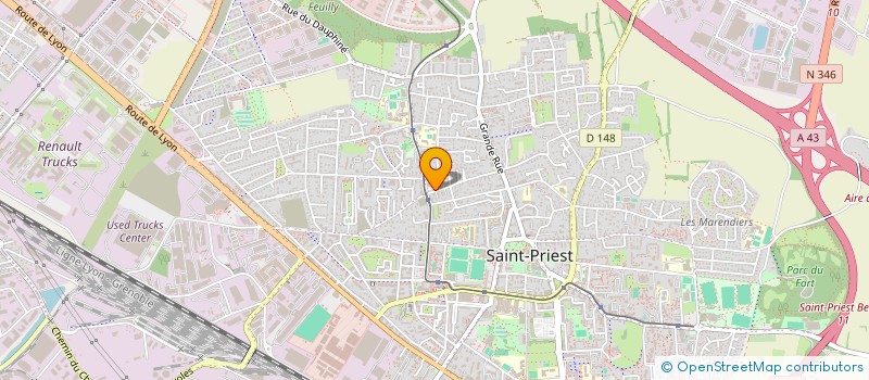 localisation de l'entreprise MADAME NATHALIE AULAGNE  SAINT-PRIEST