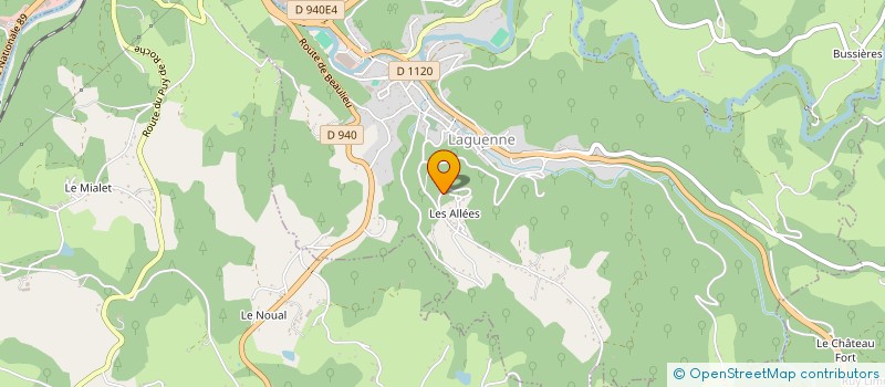 localisation de l'entreprise MADAME NATHALIE AULAS à LAGUENNE-SUR-AVALOUZE