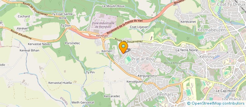 localisation de l'entreprise MADAME NATHALIE AZEVEDO à QUIMPER