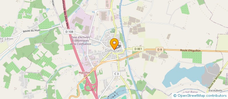 localisation de l'entreprise MADAME NATHALIE BACARISSE  DAMAZAN