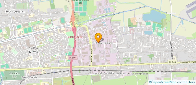 localisation de l'entreprise MADAME NATHALIE BACQUET  CALAIS