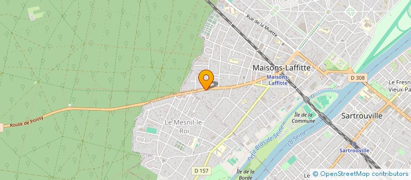 localisation de l'entreprise MADAME NATHALIE BACRO  MAISONS-LAFFITTE