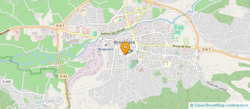 localisation de l'entreprise MADAME NATHALIE BADEAU à BRIGNOLES