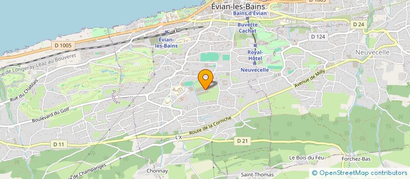 localisation de l'entreprise MADAME NATHALIE BADER  EVIAN-LES-BAINS