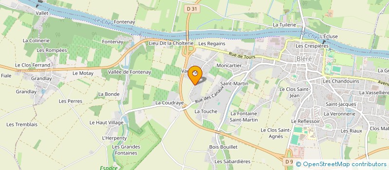 localisation de l'entreprise MADAME NATHALIE BADIER  BLERE