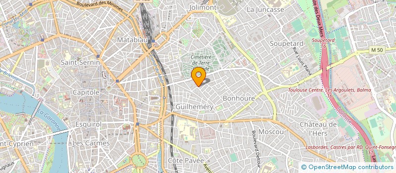 localisation de l'entreprise MADAME NATHALIE BADOT BERTRAND à TOULOUSE