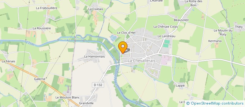 localisation de l'entreprise MADAME NATHALIE BAGAUD à LA CHEVALLERAIS