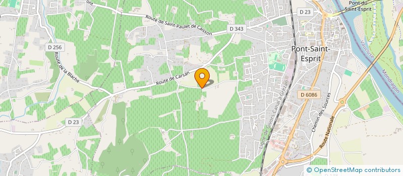 localisation de l'entreprise MADAME NATHALIE BAGNOL  PONT-SAINT-ESPRIT