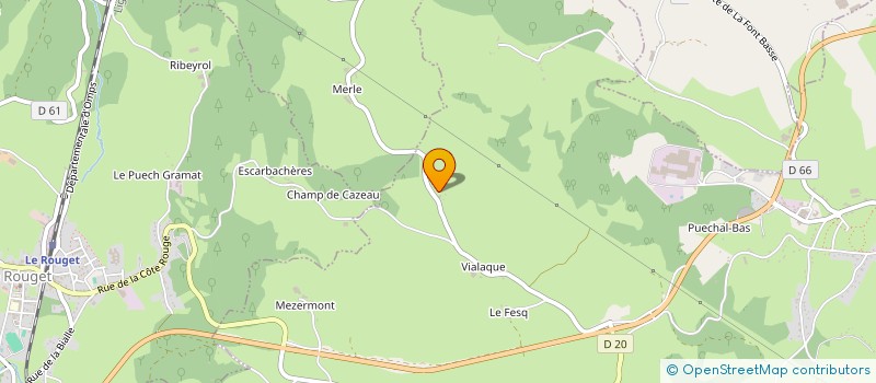 localisation de l'entreprise MADAME NATHALIE BAGUR à SAINT-MAMET-LA-SALVETAT
