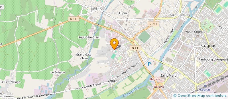 localisation de l'entreprise MADAME NATHALIE BAIHA à COGNAC