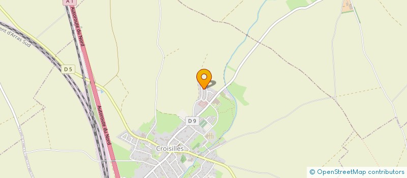 localisation de l'entreprise MADAME NATHALIE BAILLIEZ  CROISILLES
