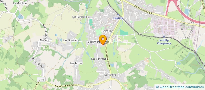 localisation de l'entreprise MADAME NATHALIE BAILLY  LENTILLY