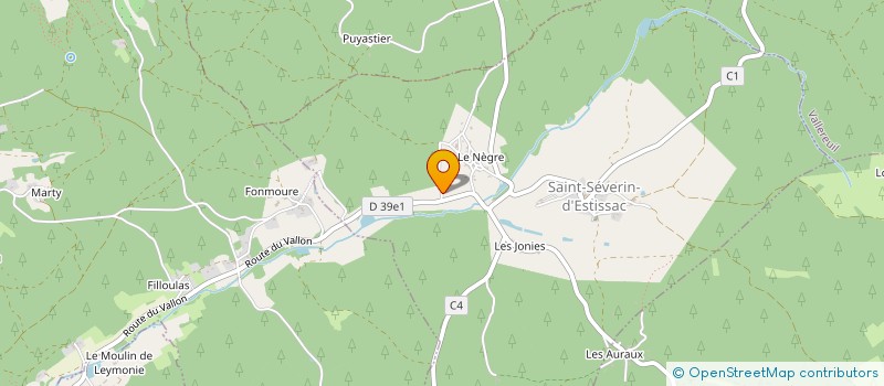 localisation de l'entreprise MADAME NATHALIE BAJ  SAINT-SEVERIN-D'ESTISSAC