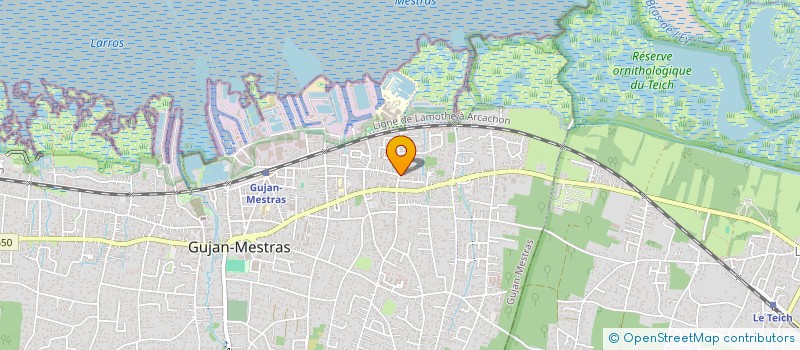 localisation de l'entreprise MADAME NATHALIE BALESTE  GUJAN-MESTRAS