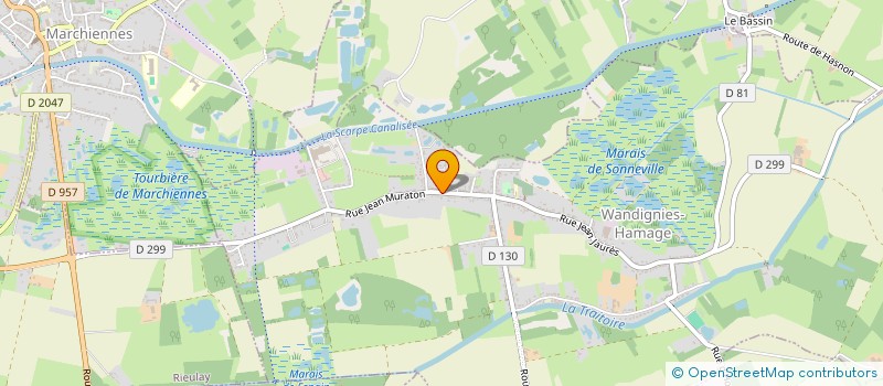 localisation de l'entreprise MADAME NATHALIE BALIEU  WANDIGNIES-HAMAGE