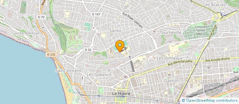 localisation de l'entreprise MADAME NATHALIE BALON  LE HAVRE