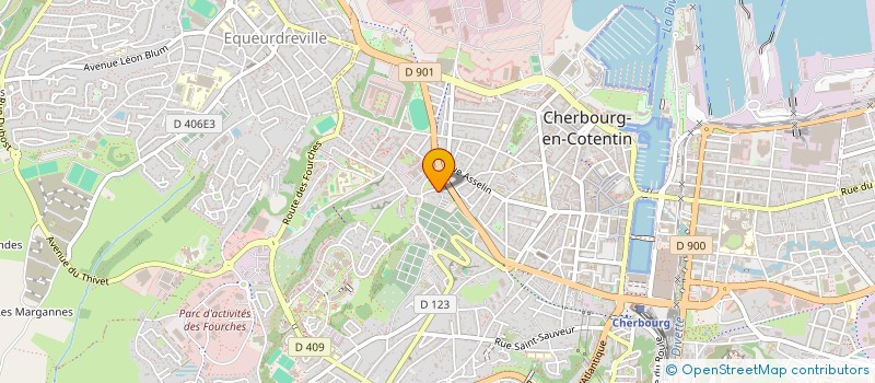 localisation de l'entreprise MADAME NATHALIE BALTHAZAR  CHERBOURG-EN-COTENTIN