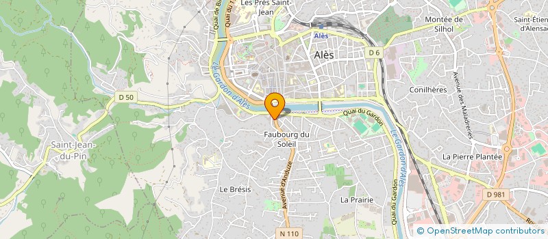 localisation de l'entreprise MADAME NATHALIE BANACHE à ALES