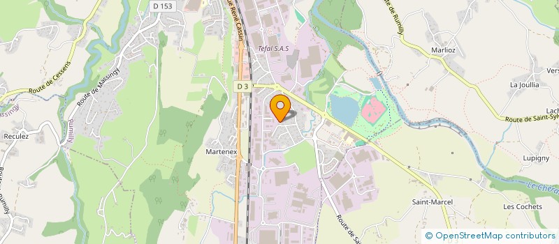 localisation de l'entreprise MADAME NATHALIE BARBERON  RUMILLY