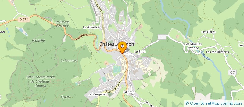 localisation de l'entreprise MADAME NATHALIE BARET à CHATEAU-CHINON (VILLE)