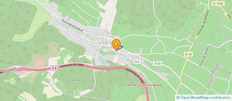 localisation de l'entreprise MADAME NATHALIE BARGETON  SAVIGNY-LES-BEAUNE