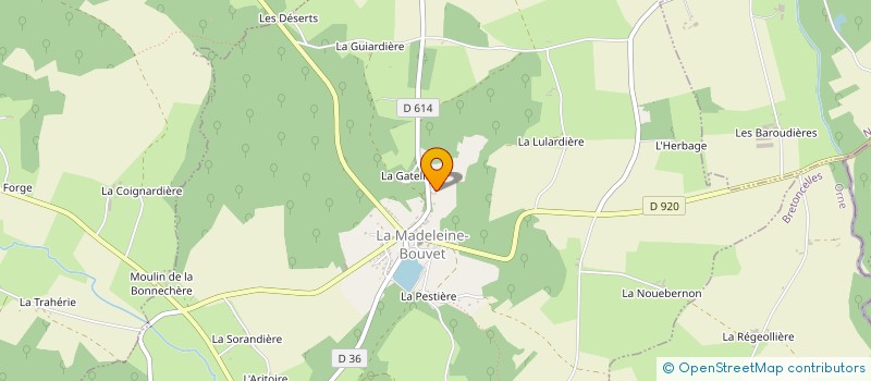 localisation de l'entreprise MADAME NATHALIE BARLEMONT à LA MADELEINE-BOUVET