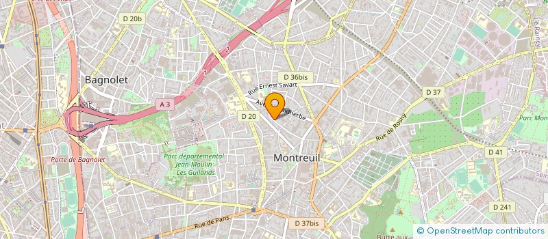 localisation de l'entreprise MADAME NATHALIE BARON à MONTREUIL