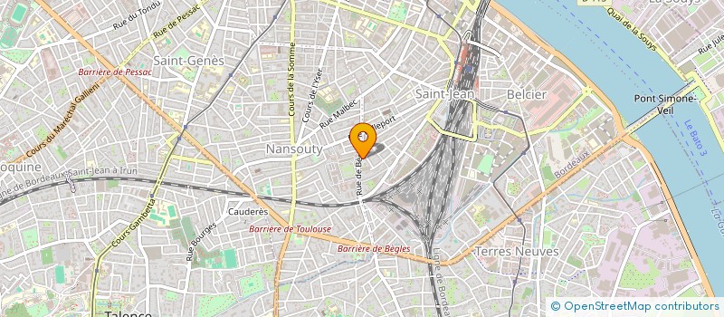 localisation de l'entreprise MADAME NATHALIE BARRAILLES  BORDEAUX