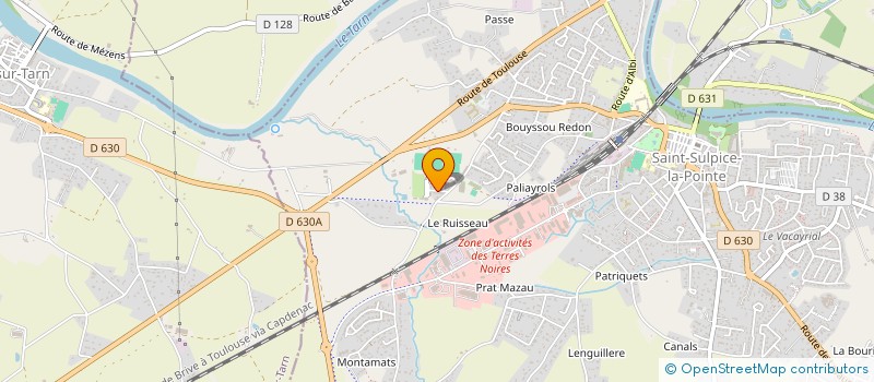 localisation de l'entreprise MADAME NATHALIE BARRAUX à CASTELGINEST