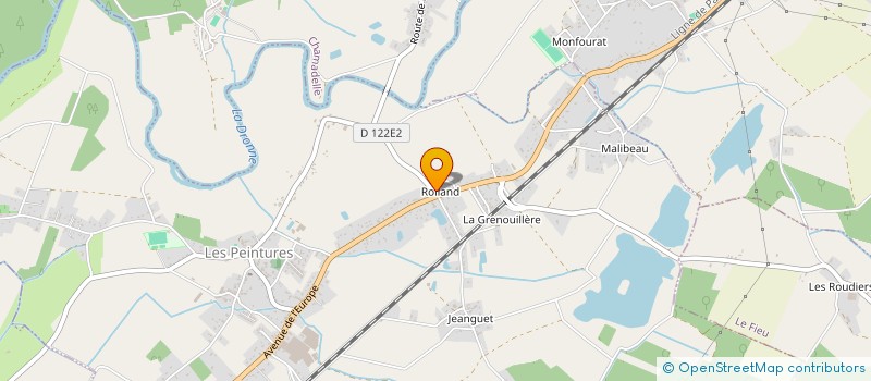 localisation de l'entreprise MADAME NATHALIE BARREAU  LES PEINTURES