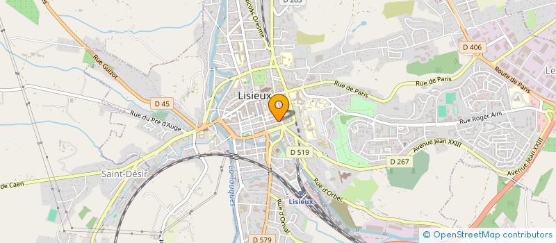 localisation de l'entreprise MADAME NATHALIE BARREY à LISIEUX