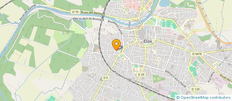 localisation de l'entreprise MADAME NATHALIE BARRIERE à DAX