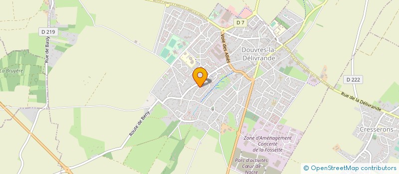 localisation de l'entreprise MADAME NATHALIE BATAILLE à DOUVRES-LA-DELIVRANDE