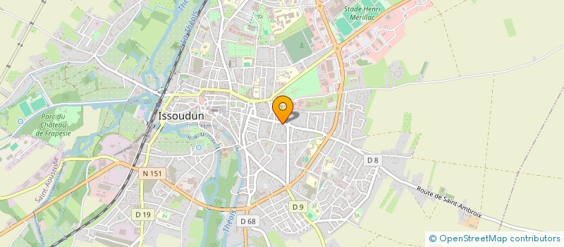 localisation de l'entreprise MADAME NATHALIE BAUCHEZ à ISSOUDUN