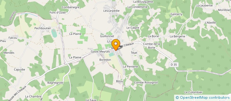 localisation de l'entreprise MADAME NATHALIE BAUDOIN  SAINT-CYPRIEN