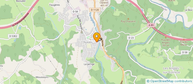 localisation de l'entreprise MADAME NATHALIE BAUDONNAT à NAVES