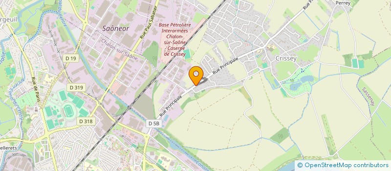 localisation de l'entreprise MADAME NATHALIE BAUDRION  CRISSEY