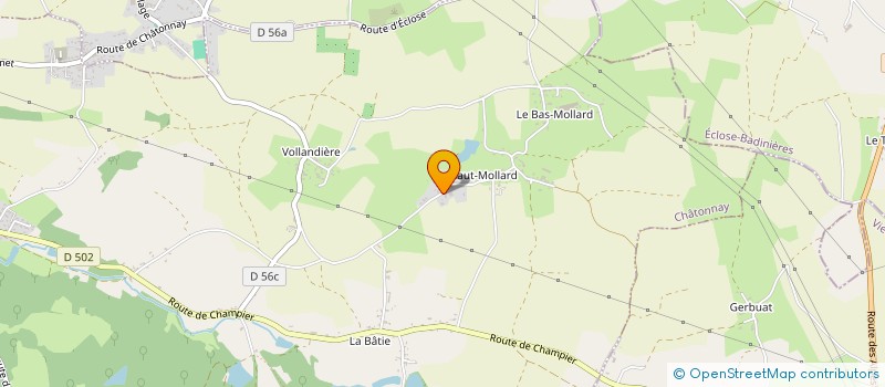 localisation de l'entreprise MADAME NATHALIE BAULE  CHATONNAY