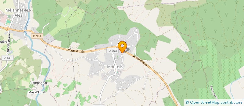 localisation de l'entreprise MADAME NATHALIE BAUME  MONTEILS