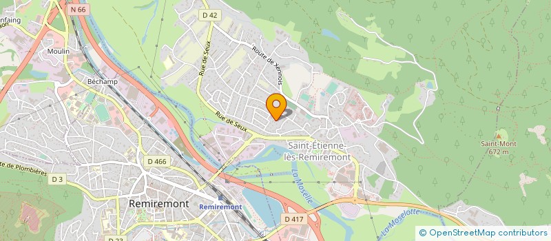 localisation de l'entreprise MADAME NATHALIE BAUQUIER  SAINT-ETIENNE-LES-REMIREMONT