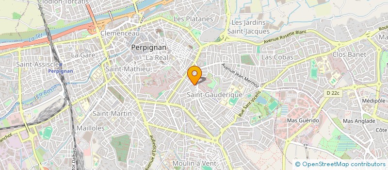 localisation de l'entreprise MADAME NATHALIE BAZANTAY  PERPIGNAN