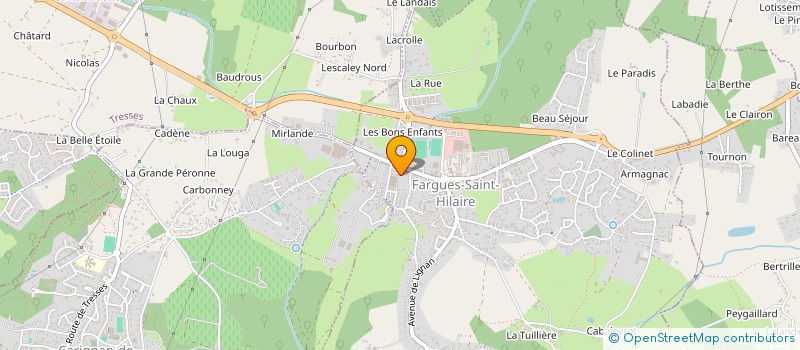 localisation de l'entreprise MADAME NATHALIE BAZIADOLY RISSE  FARGUES-SAINT-HILAIRE