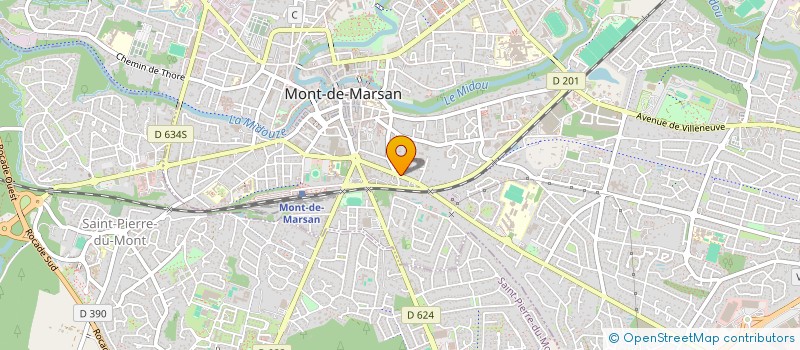 localisation de l'entreprise MADAME NATHALIE BAZIN à MONT-DE-MARSAN