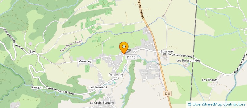 localisation de l'entreprise MADAME NATHALIE BAZOUD  PRALONG