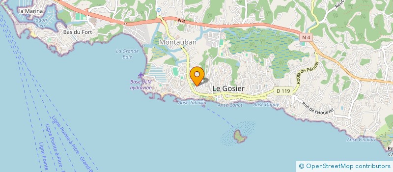 localisation de l'entreprise MADAME NATHALIE BEAUMONT à LE GOSIER
