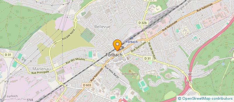 localisation de l'entreprise MADAME NATHALIE BECKER  FORBACH